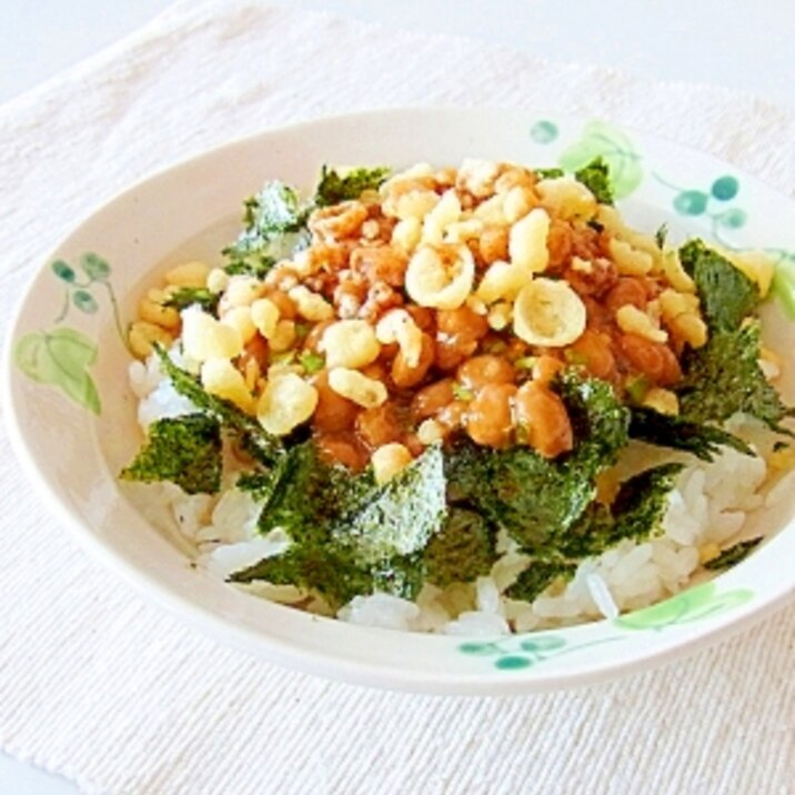 簡単サクサク 納豆たぬき丼 レシピ 作り方 By メリッコ 楽天レシピ